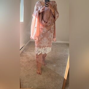 Indian suit 3 piece set Elegant Embroidered Suit with Dupatta